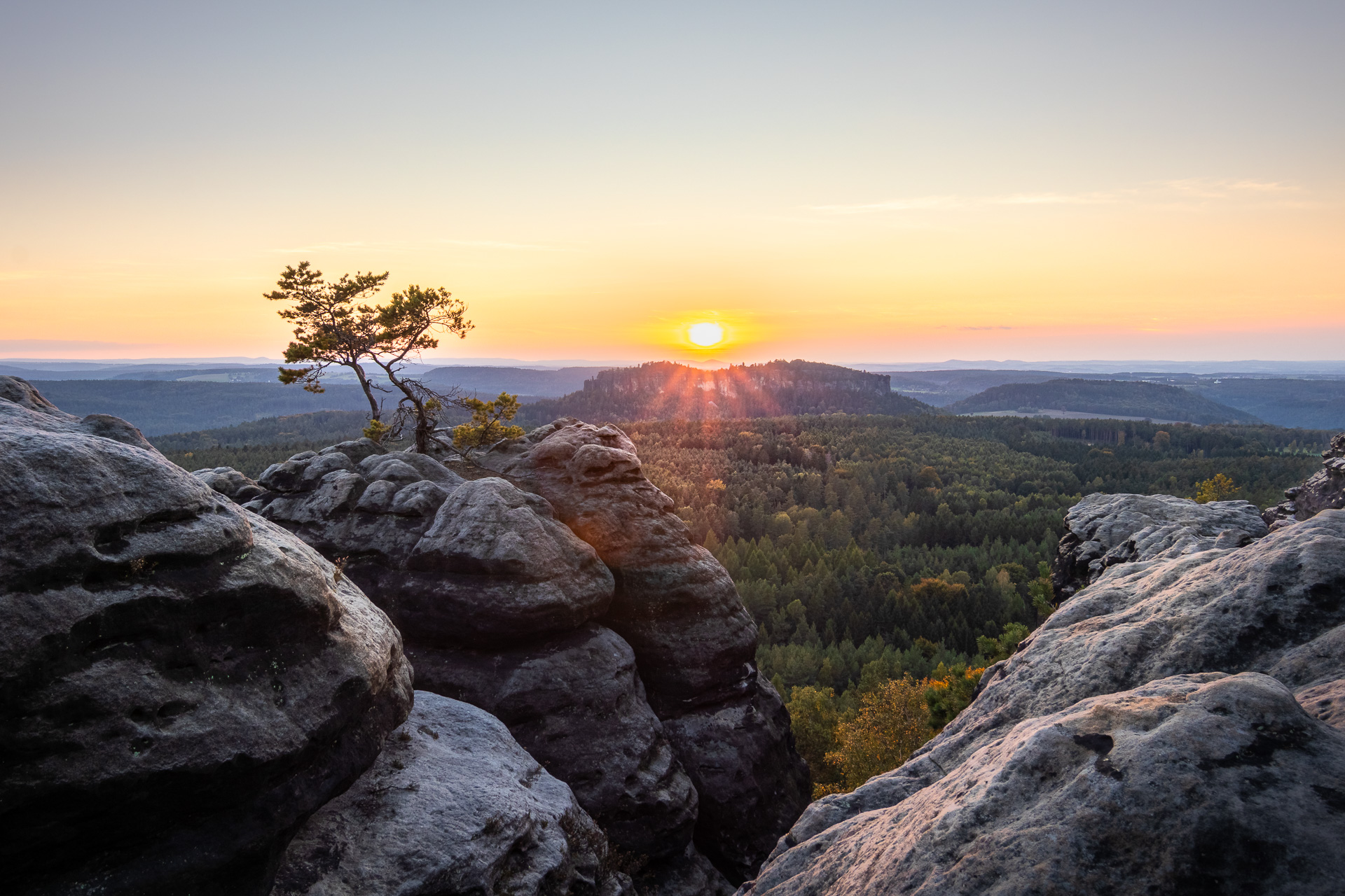 Sonnenuntergang auf dem Gohrisch