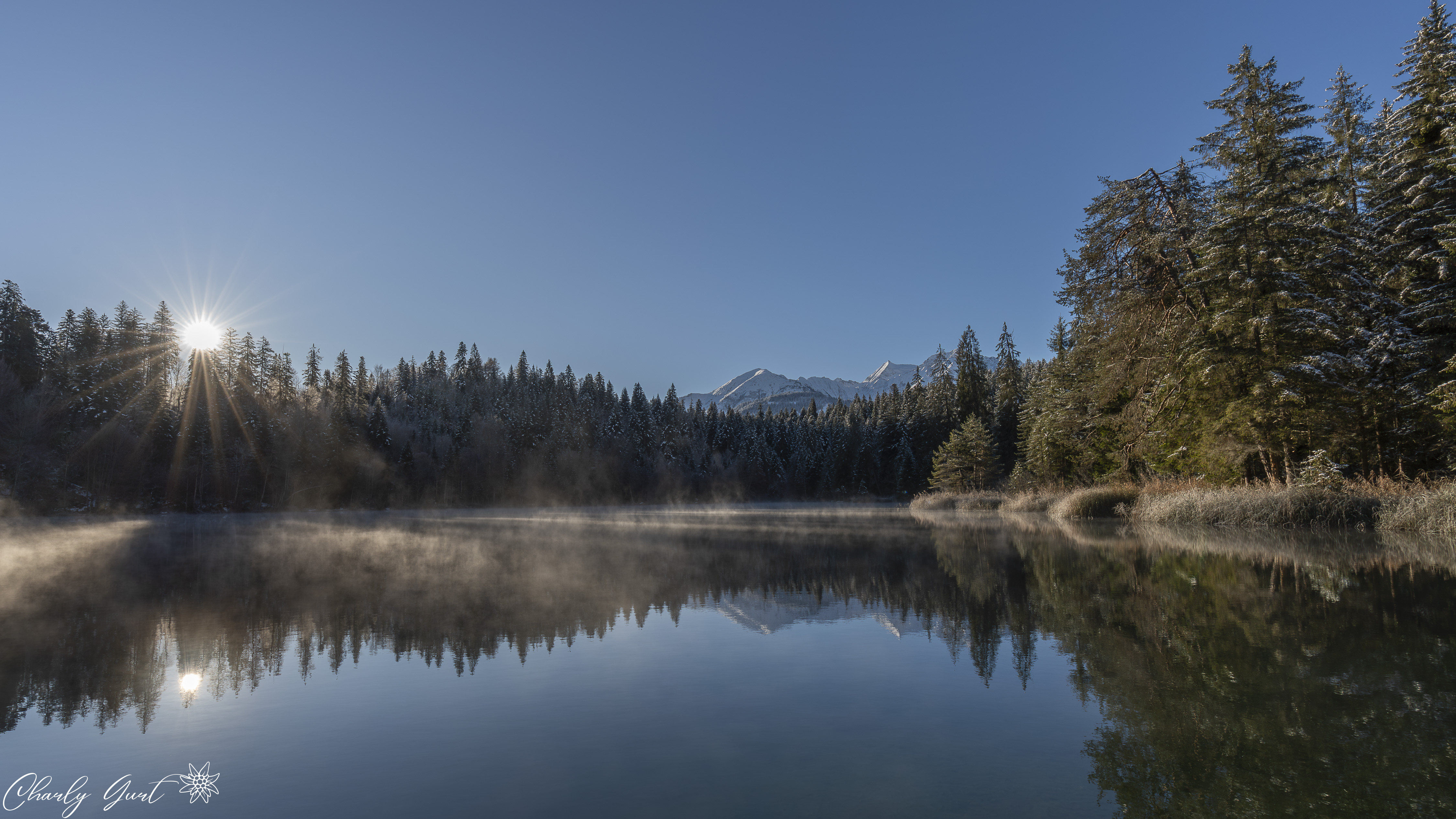 Die stille des Bergsee