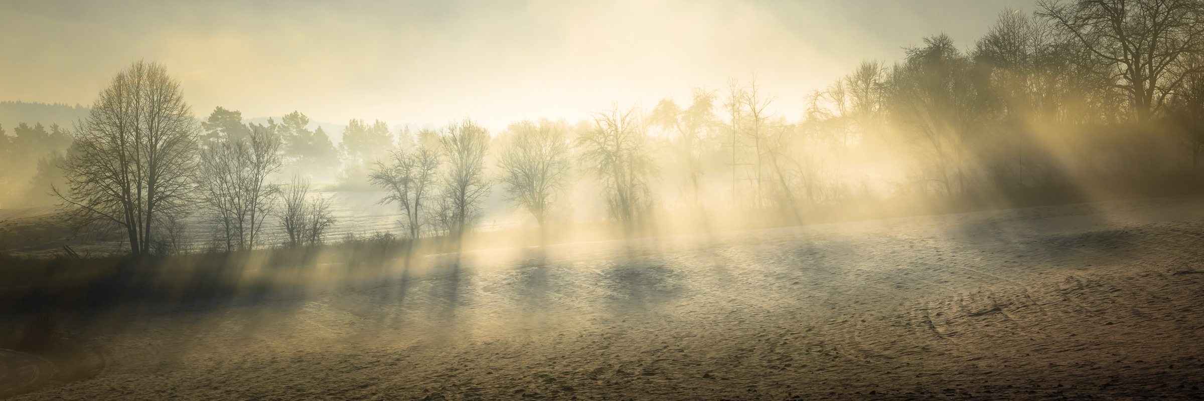 Die Kraft der Sonne löst den Winter auf