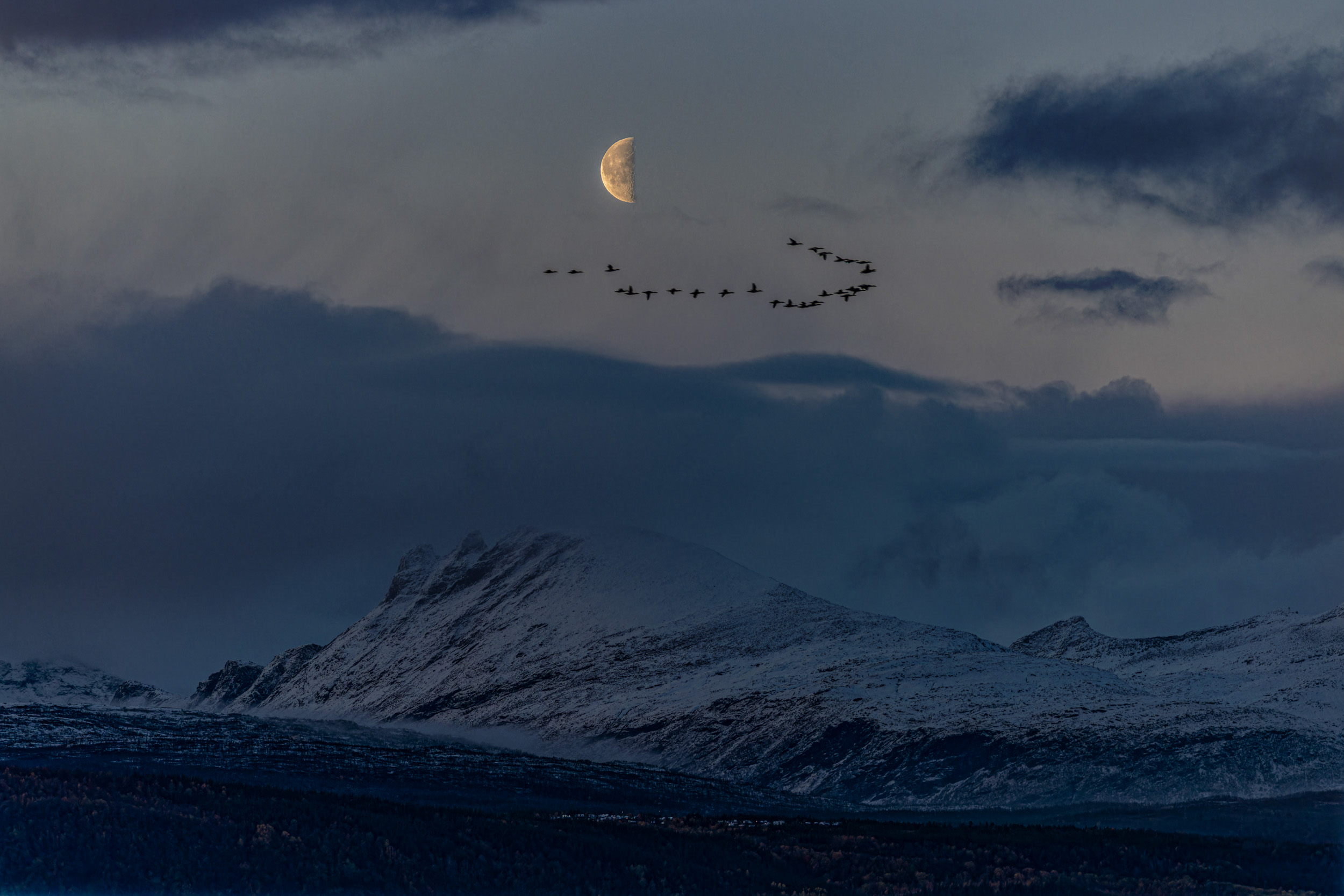 Norwegen am Abend