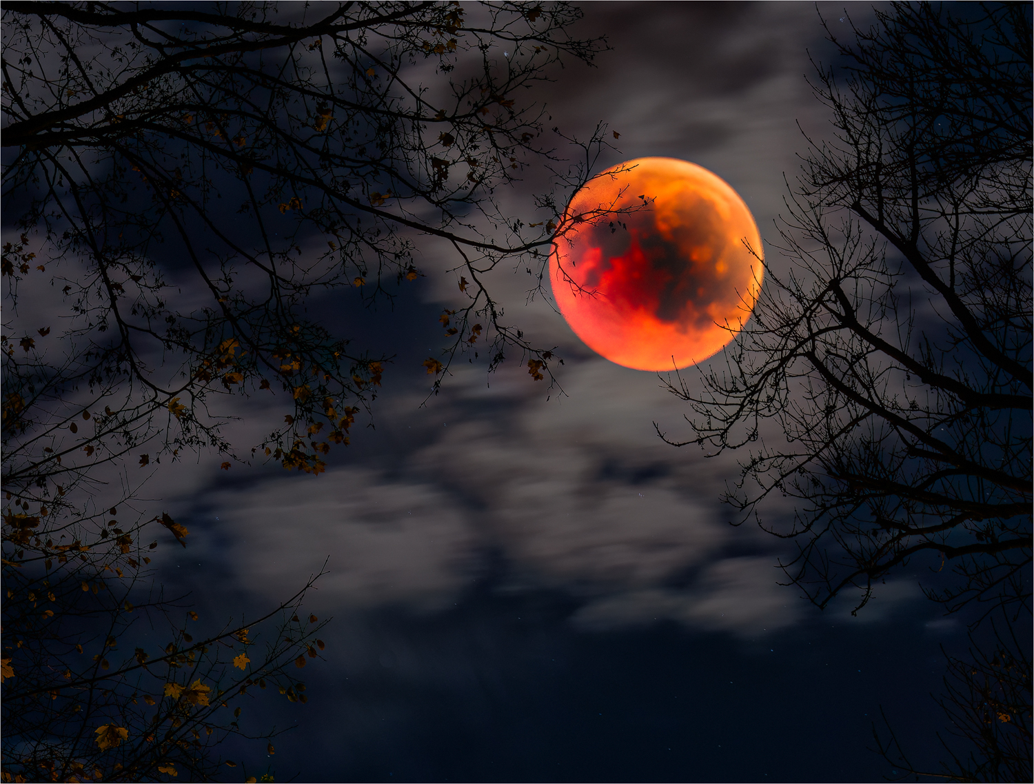 Der Blutmond von 2014 ...