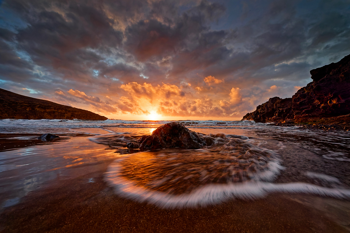 Sonnenaufgang am Playa Montana Pelada