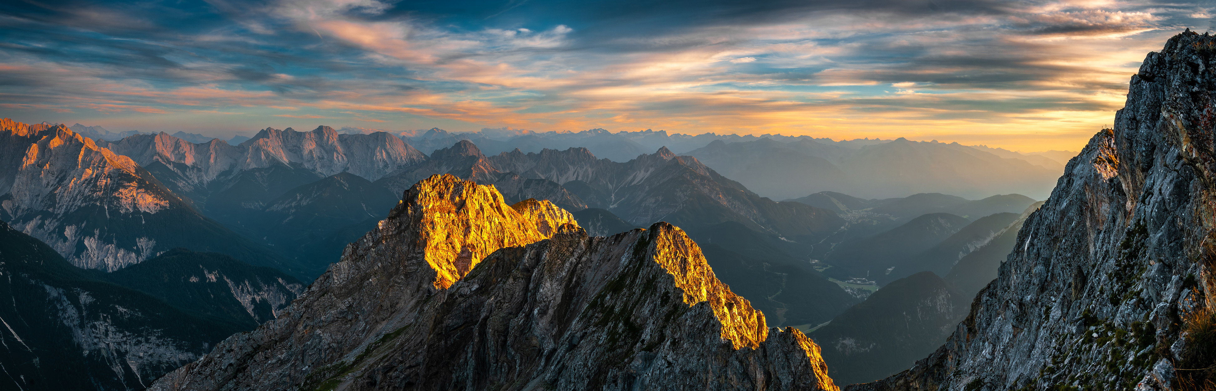 Berge soweit das Auge reicht