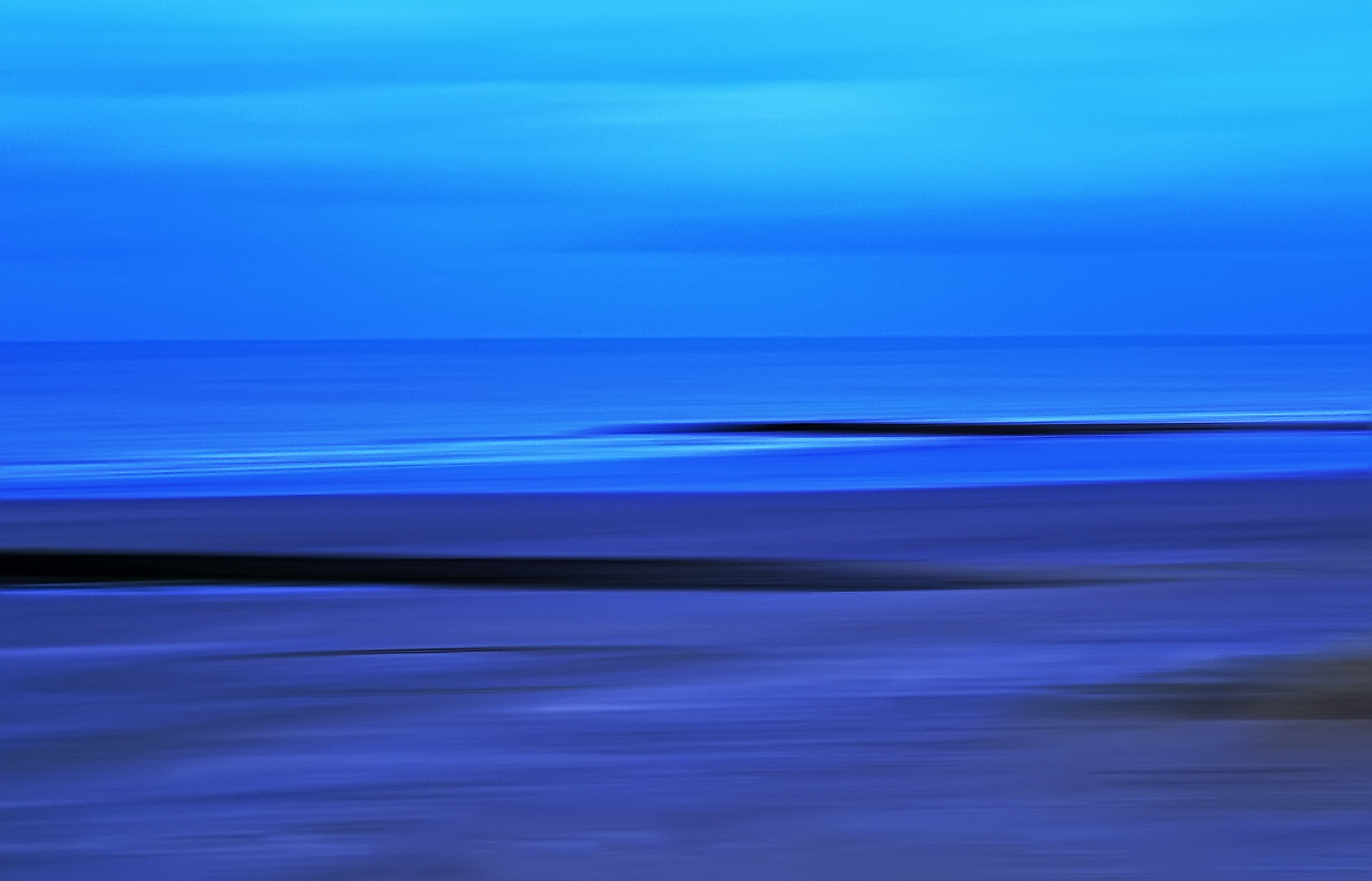 Strand in Blau