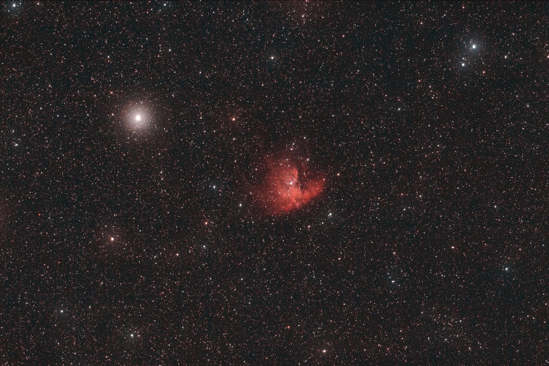 NGC 281 der Pac-Man - Nebel in der Kassiopeia