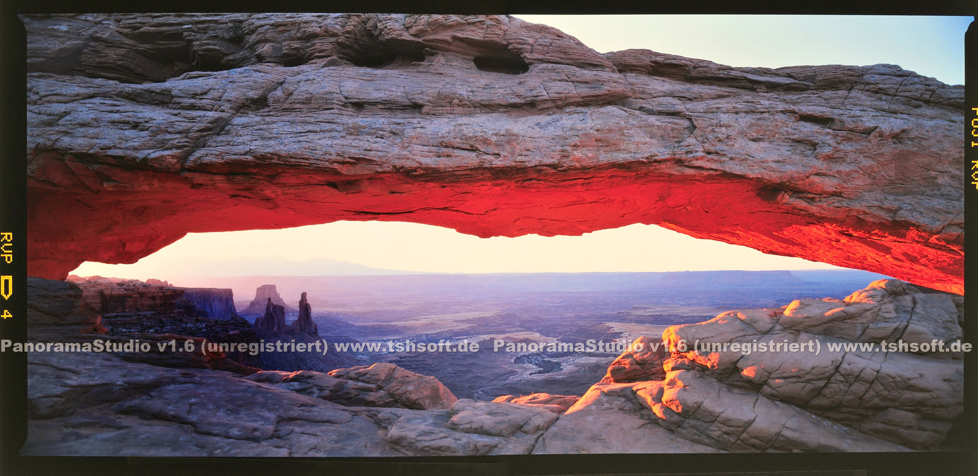 Mesa Arch - Mittelformat-Pano-Stitch