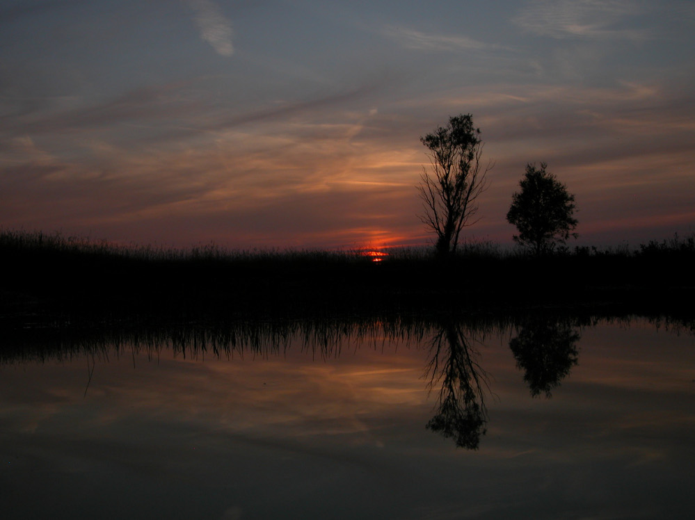 sonnenuntergang auf dem Windknollen