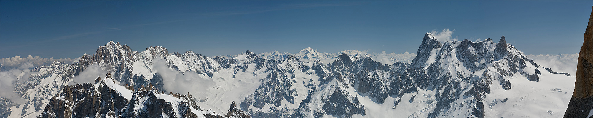 Panorama Montblanc Massiv