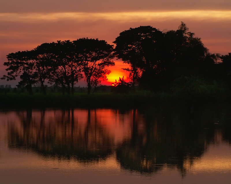 Sonnenuntergang am See