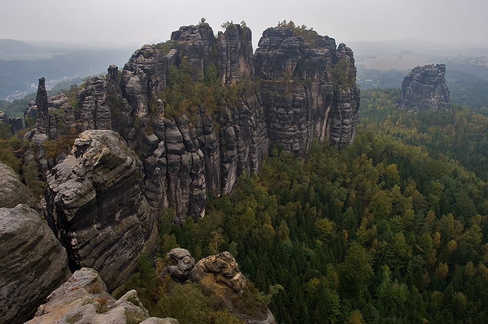 Blick von der Schrammsteinaussicht