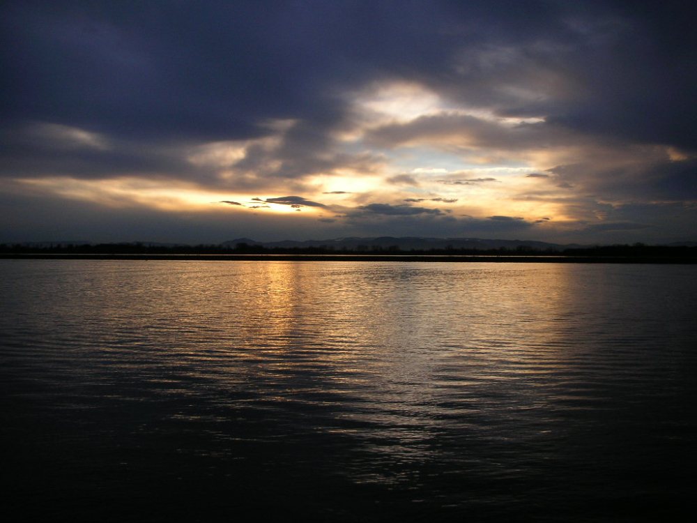 Sonnenuntergang am Rhein