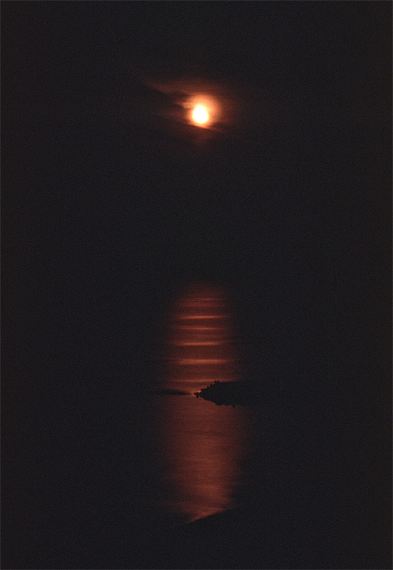Mond auf Helgoland