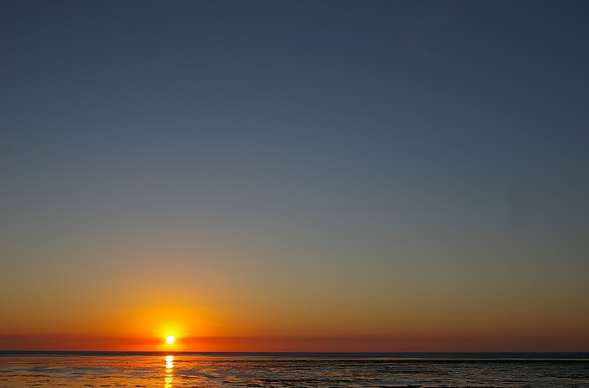 Sonnenuntergang überm Riff
