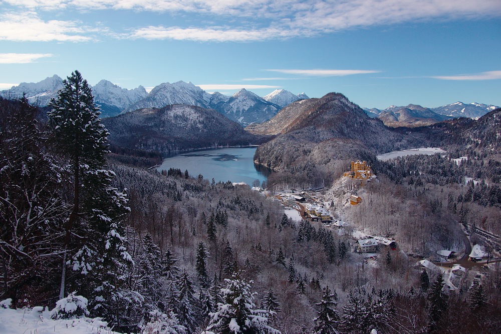 Verschneites Allgäu