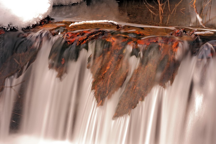 Baumrinde unter Wasser