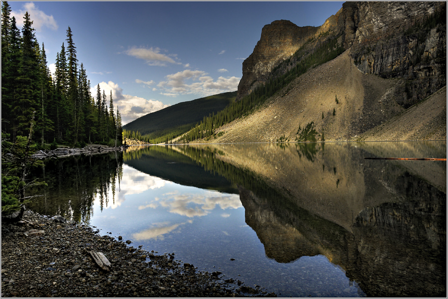 Lake Moraine in Farbe