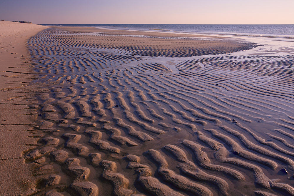 Ebbe am Sandstrand