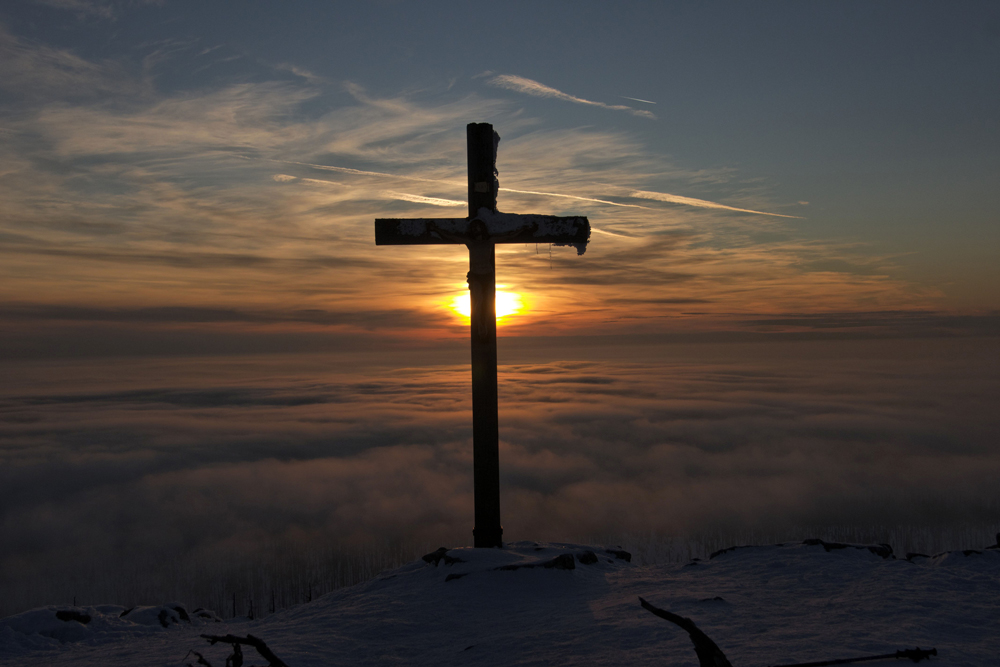 Sonnenuntergang am Lusen
