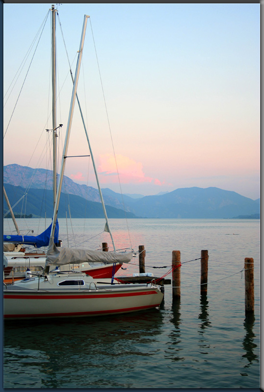 Sonnenuntergang am Traunsee