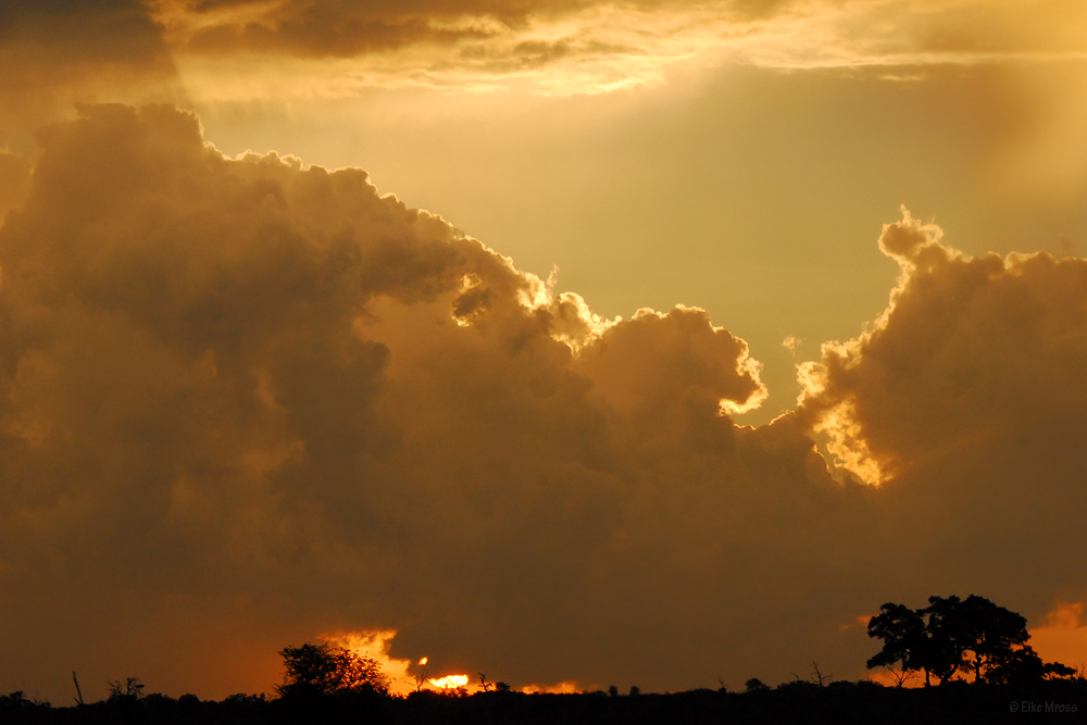 Gewiter-Sonnenuntergang