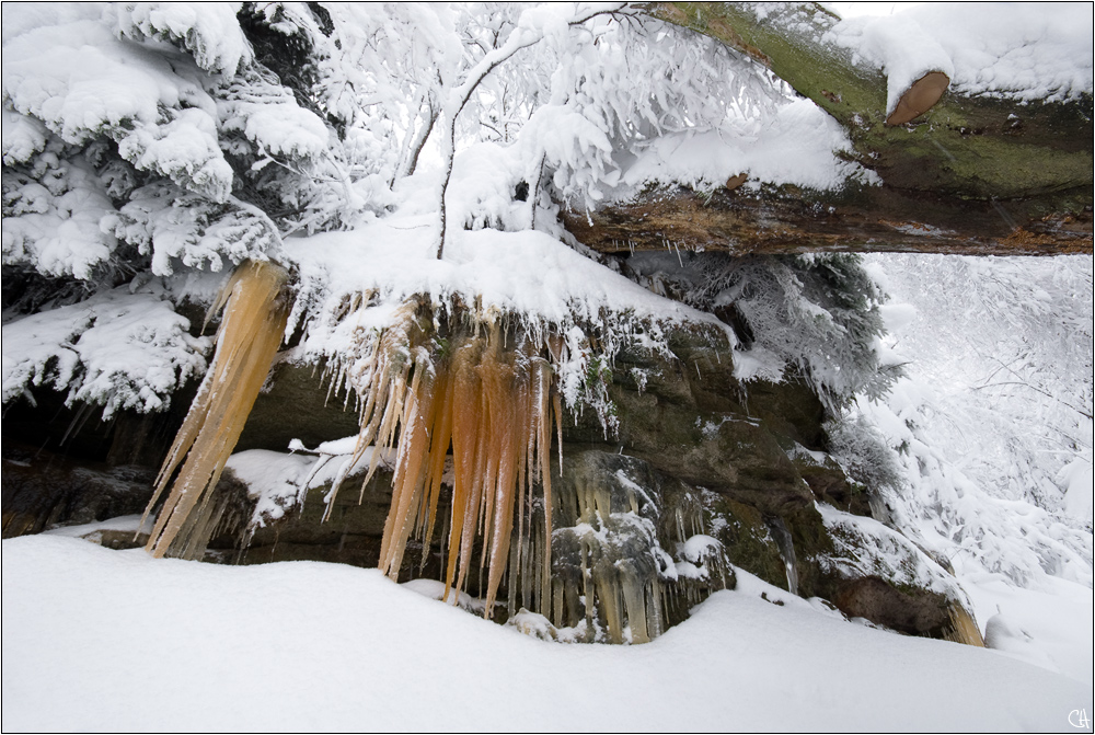 Eiszapfen in Farbe