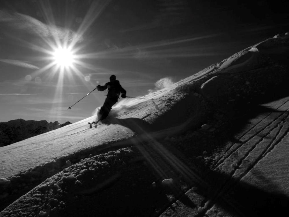 Pulverschnee in den einsamen Lechtaler Alpen