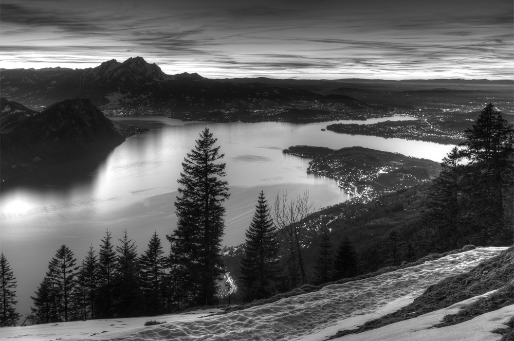 Sonnenuntergang über dem Vierwaldstättersee