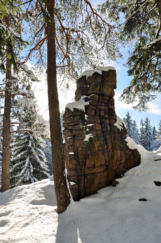 Greifensteine kleiner Felsblock