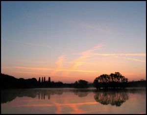 Morgendämmerung in der Siegaue