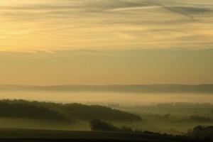 Sonnenaufgang in der goldenen Aue