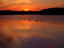 Erster Sonnenuntergan im neuen Jahr