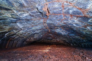 Red stone cave