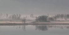 Kalterer See im Morgennebel