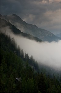 Nebel in den Bergen