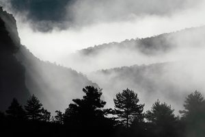 Nebel über der Verdon-Schlucht