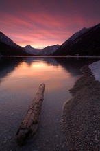 Abendrot über dem Plansee