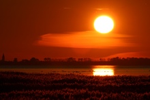 Abendstimmung in der Boddenlandschaft