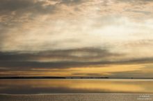 Abendstimmung über dem Bodden