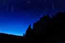 Startrail über dem Schwarzwald