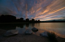 Nur die Wolken sind echt...