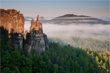 Nebel, fein geschichtet...