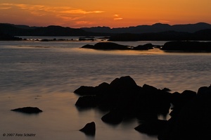 Sonnenuntergang in Schottland