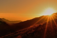 Sonnenuntergang in Südtirol