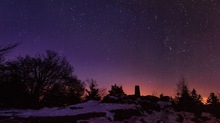 Abend auf der Velmerstot im Winter