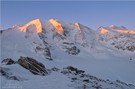 Sonnenaufgang am Silberschloss der Alpen