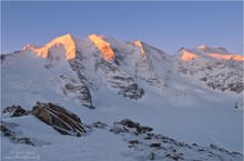 Sonnenaufgang am Silberschloss der Alpen
