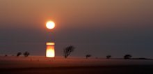 Morgen Nebel auf Sylt