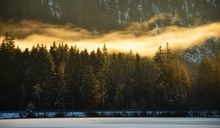 "Sonnennebel" am Obersee / Berchtesgadener Land