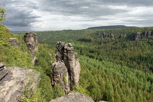 Blick von der Grenzplatte