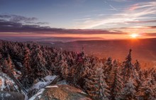 Blick ins westliche Fichtelgebirge